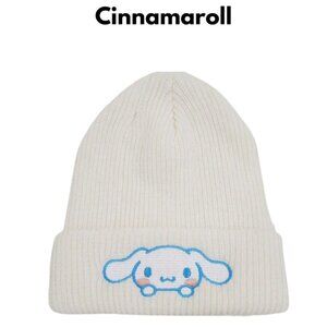 Cinnamaroll Hello Kitty Beanie Cuff Hat White Winter NWT
